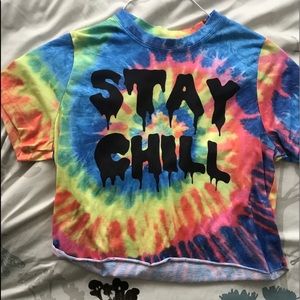 Crop Top Tee - Tie Dyed